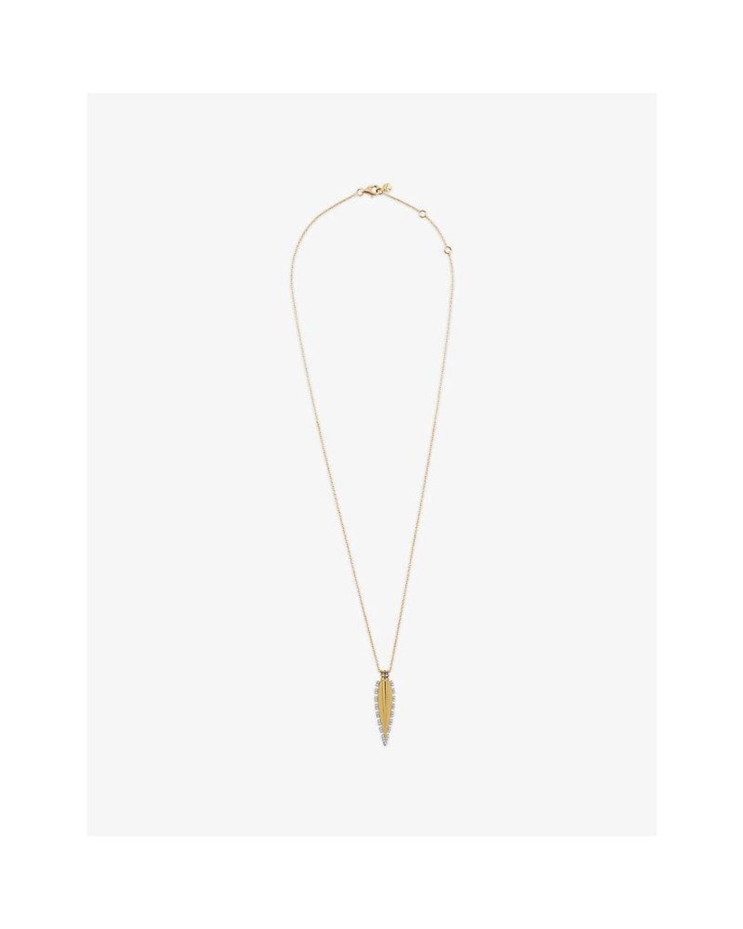 Kismet by Milka White Victoria 0.16Ct Diamond Pendant Necklace