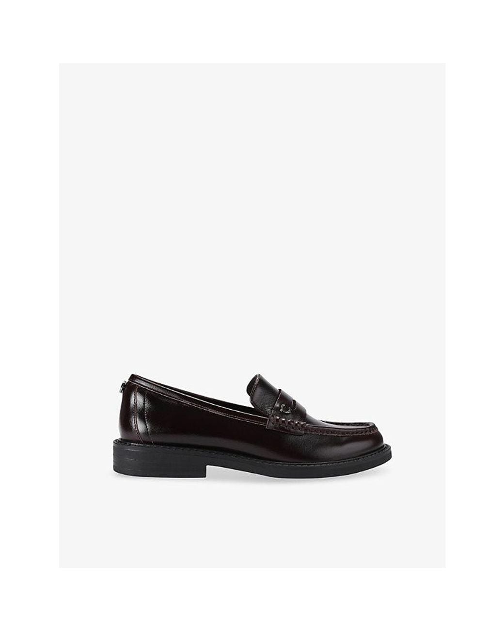 Carvela Kurt Geiger Black Lentini Faux-Leather Loafers