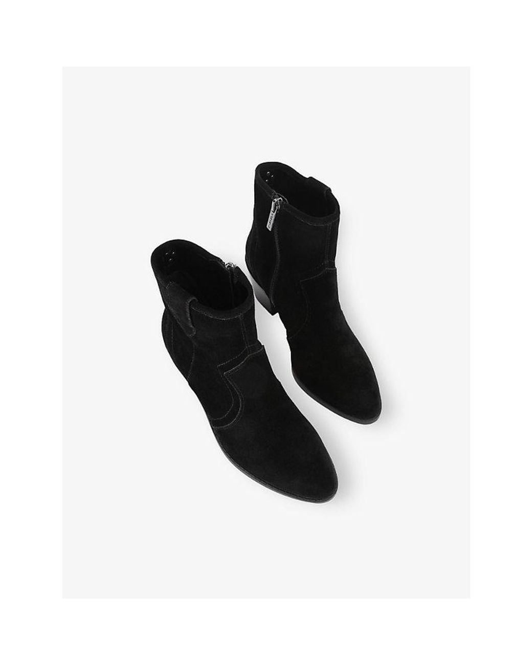 Carvela Kurt Geiger Black Salvetti Suede Heeled Ankle Boots