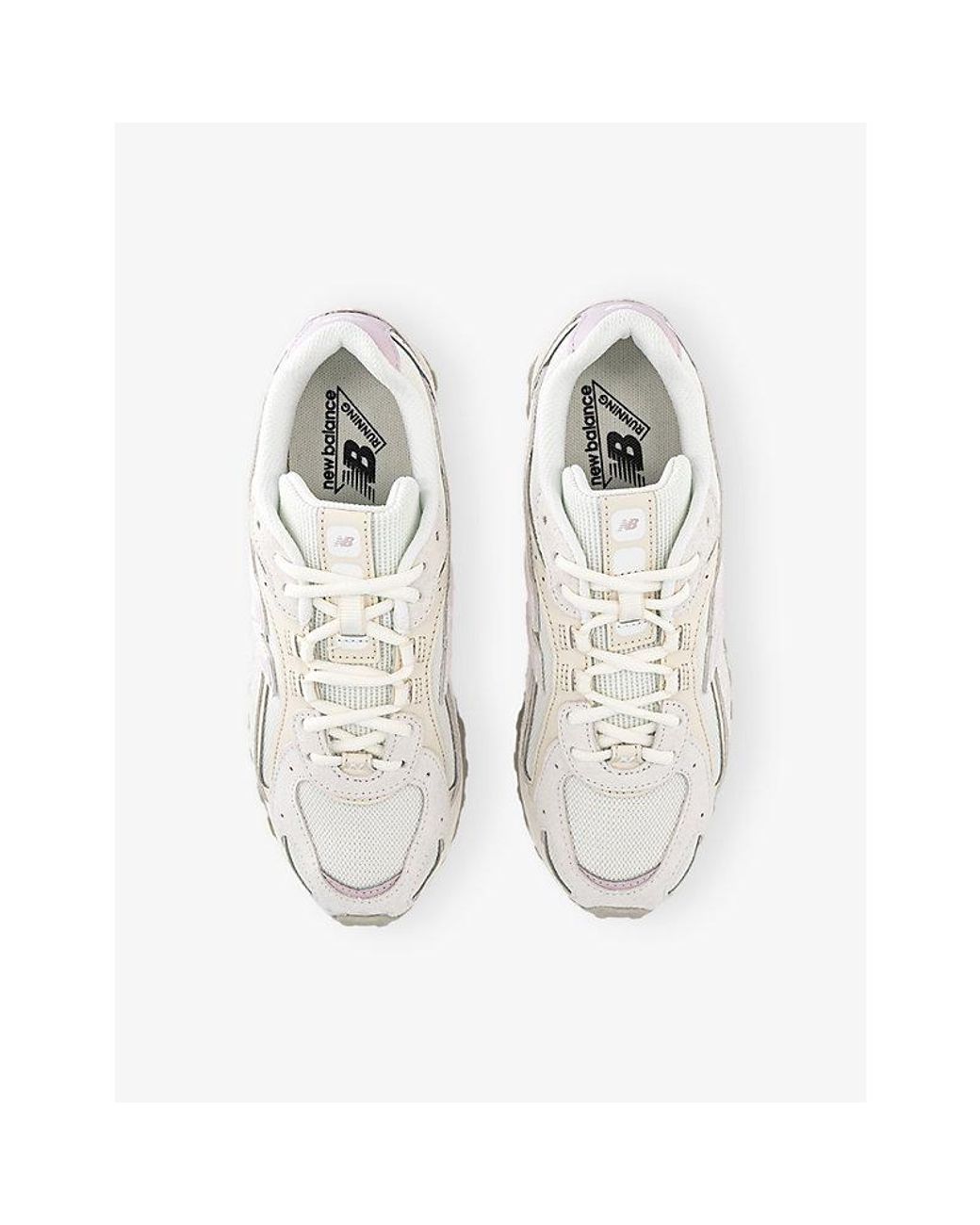 New Balance White 204L Suede And Mesh Trainers