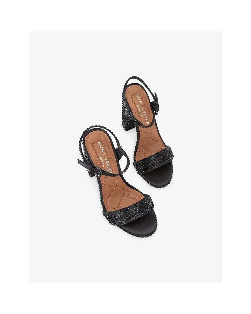 Kurt Geiger White Kensington Langley Embellished High Heels