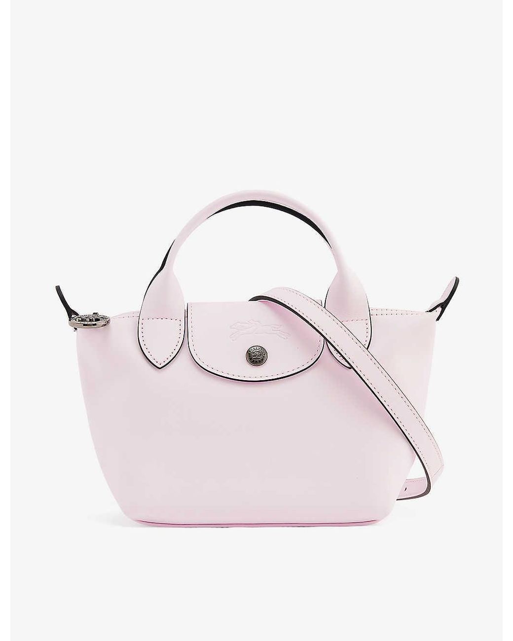 Longchamp Le Pliage Xtra Leather Tophandle Bag in Pink Lyst