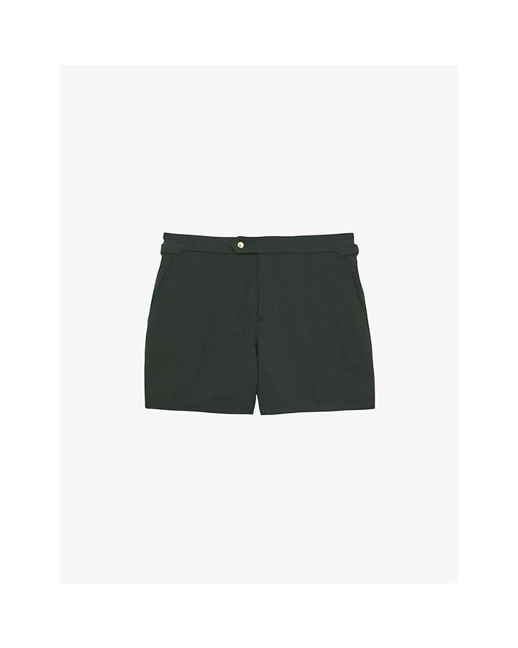 Reiss Green Sun Side-Adjuster Swim Shorts for men
