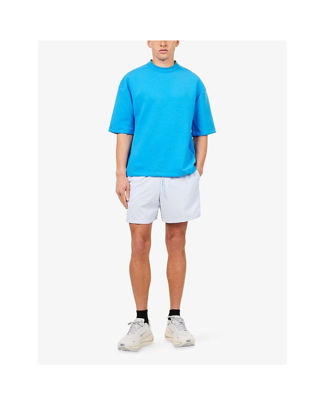 Nike Blue 24.7 Impossiblysoft Dri-Fit Short-Sleeve Jersey T-Shirt for men