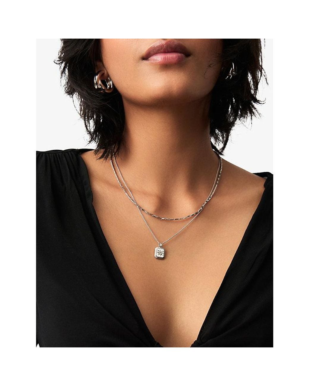 Missoma White June Birthstone Sterling- And Crystal Pendant Necklace