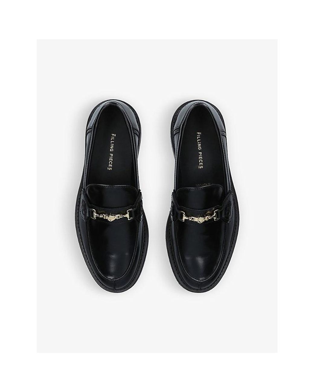 kuvert frygt prins Filling Pieces Polido Snaffle-detail Leather Loafers in Black for Men | Lyst