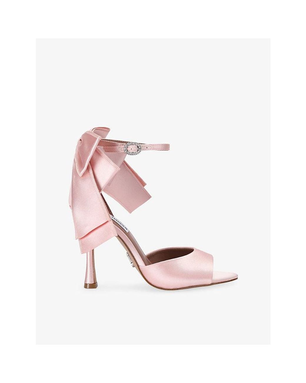 Steve Madden Pink Bougie Heeled Satin Sandals