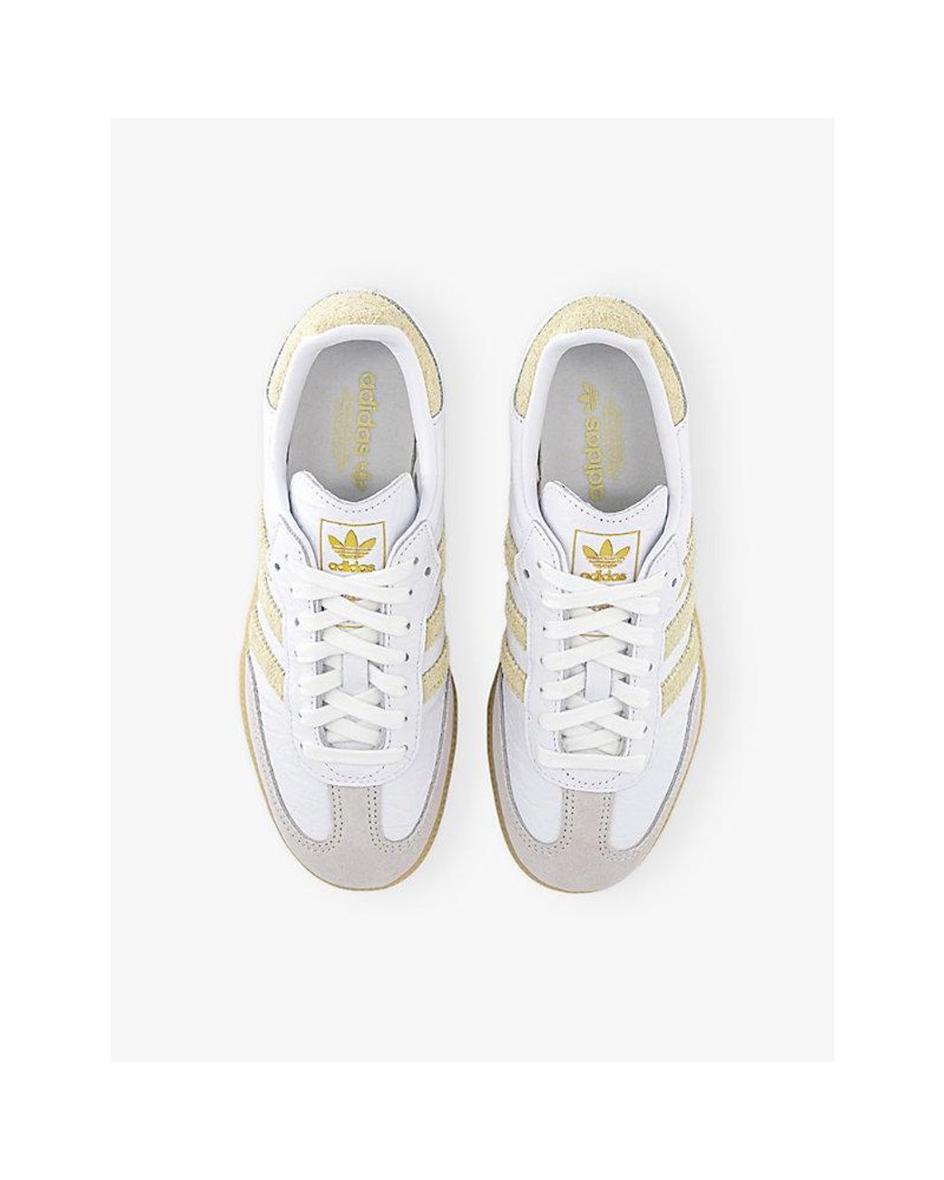 Adidas White Samba Og Leather Trainers for men