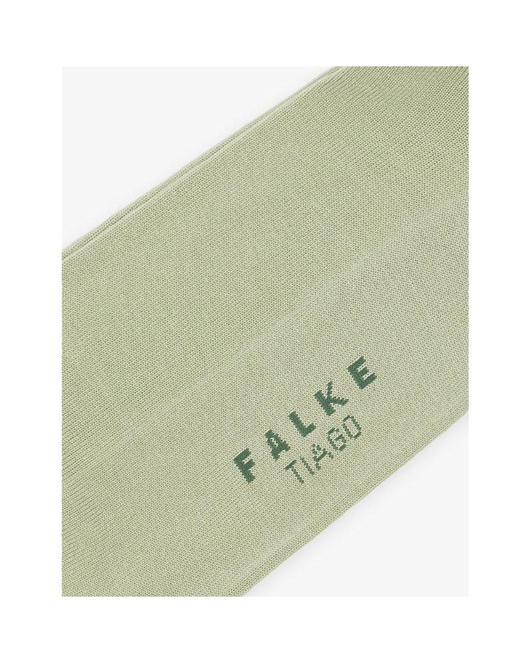 Falke Green Tiago Stretch Cotton-Blend Socks for men