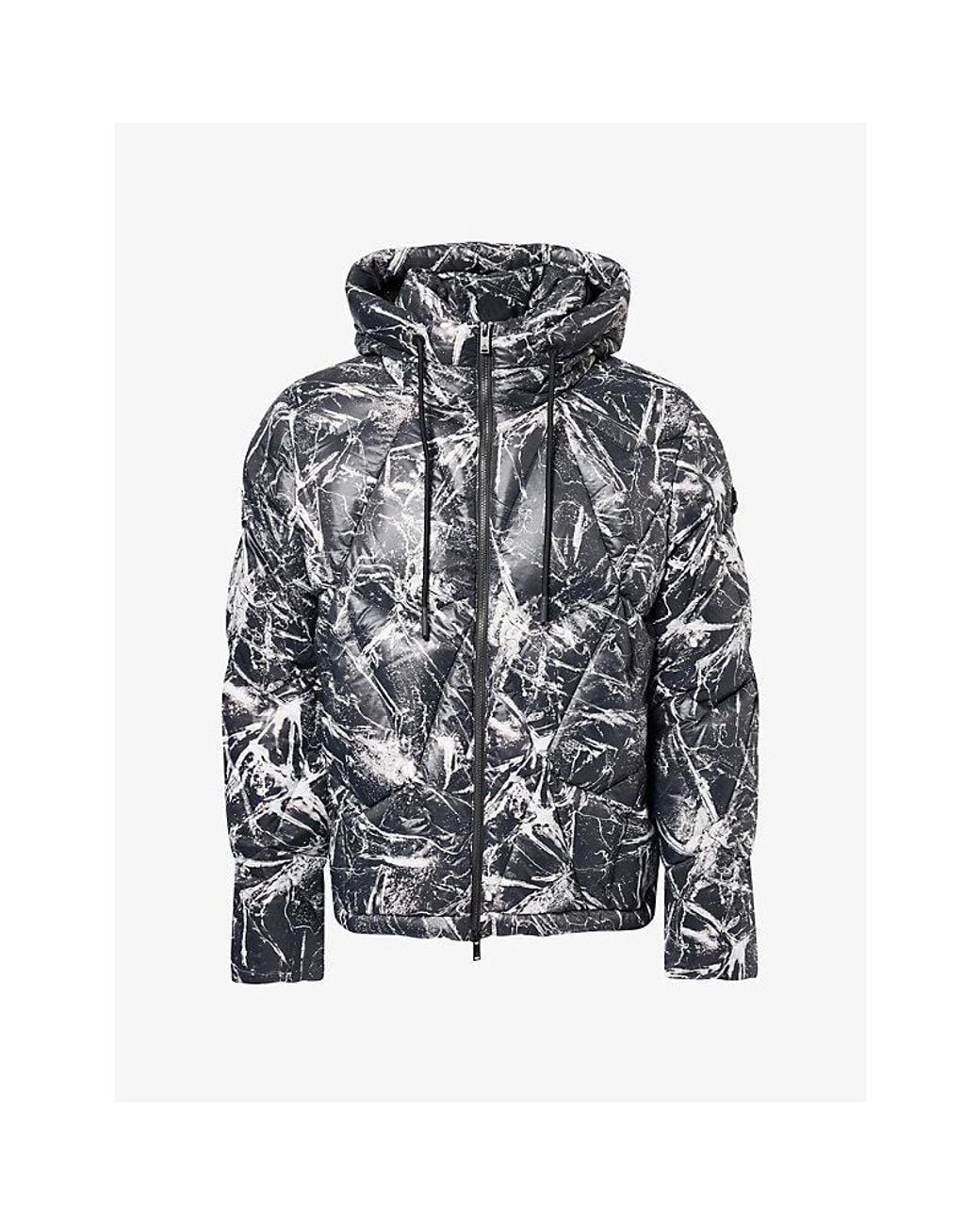Moose Knuckles Gray Iceberg Quilted Down Puffer Jacket for men