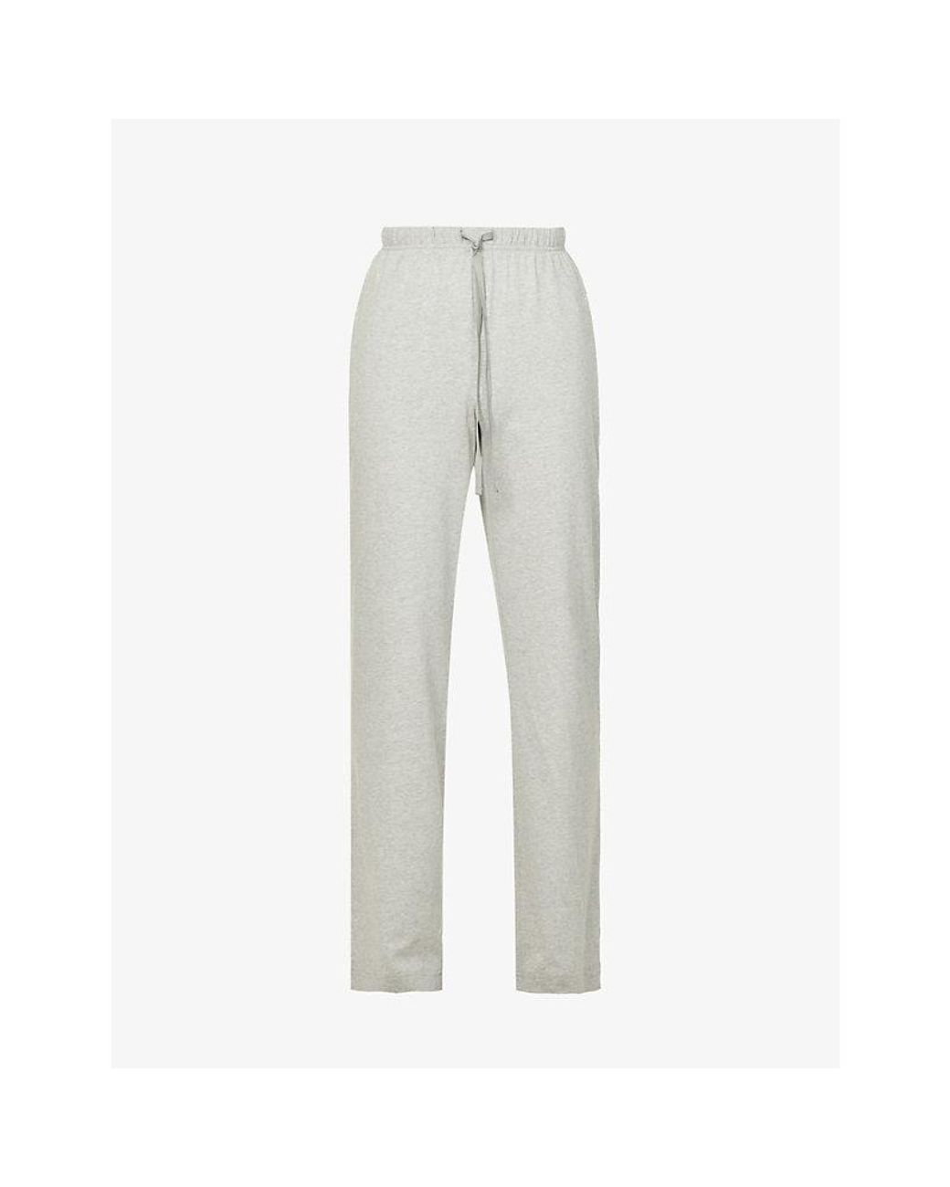 Polo Ralph Lauren Gray Cotton Jersey Logo-embroidered Pyjama Bottoms, Size: for men