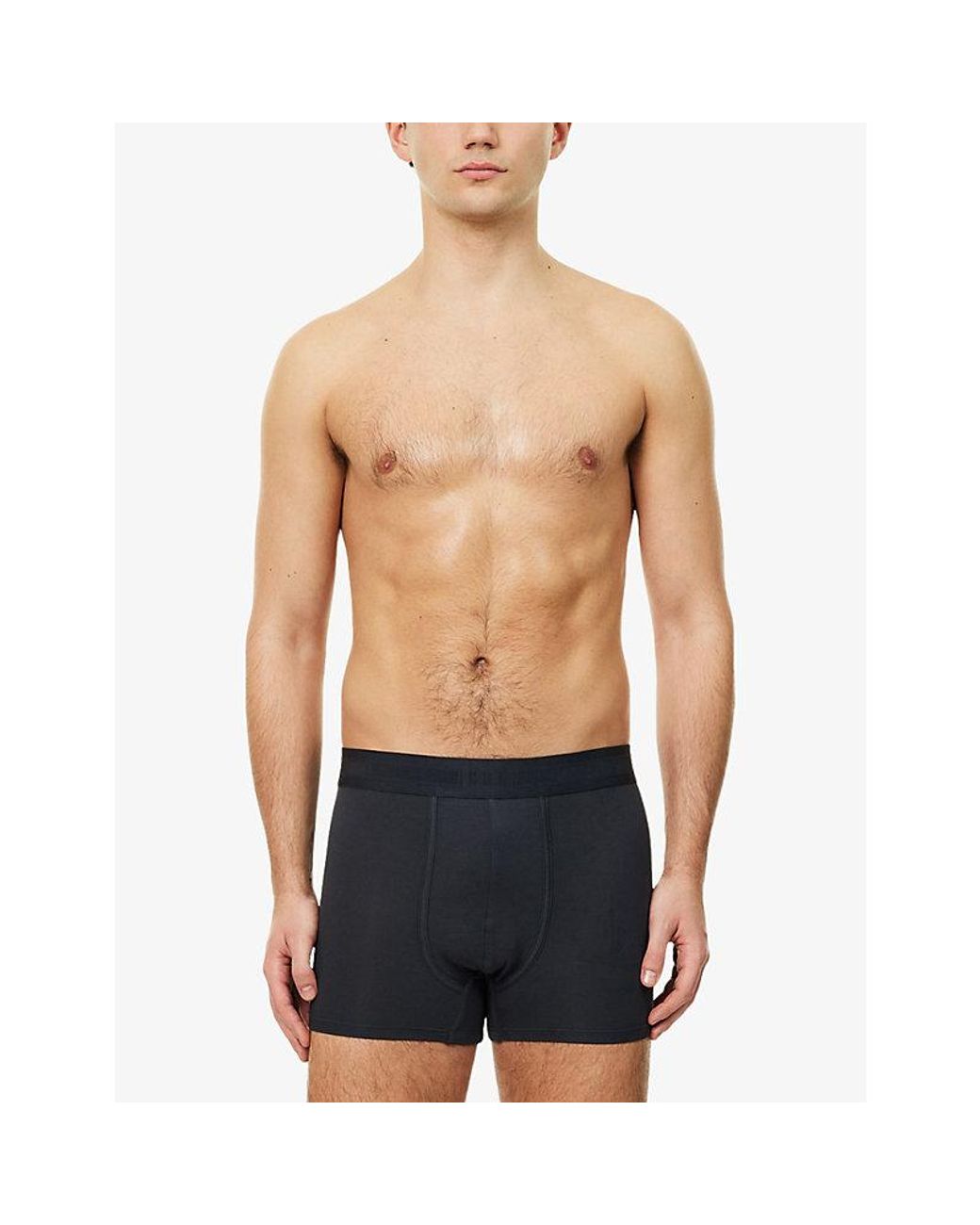 Men Che CHE Branded Mid-Rise Pack Of Three Stretch-Woven Trunks in Blue for Men ...