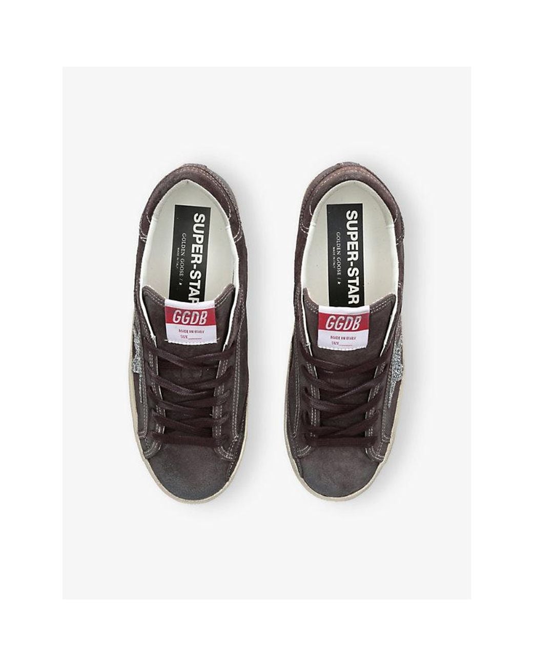 Golden Goose Deluxe Brand Metallic Superstar 60574 Suede Trainers