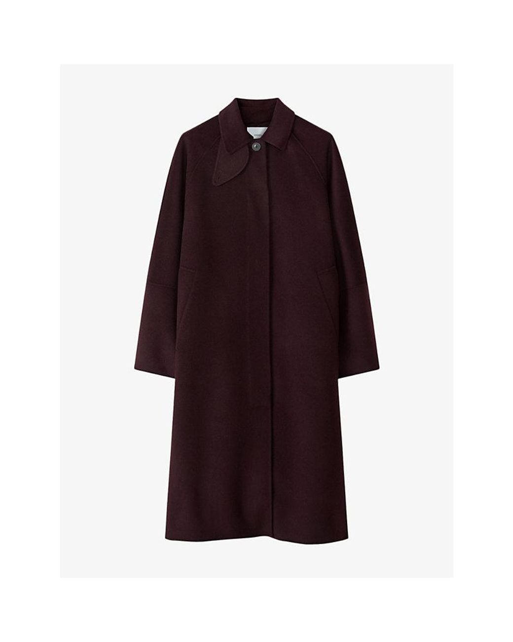 Joseph Purple Dona Double-Faced Wool And Cashmere Coat