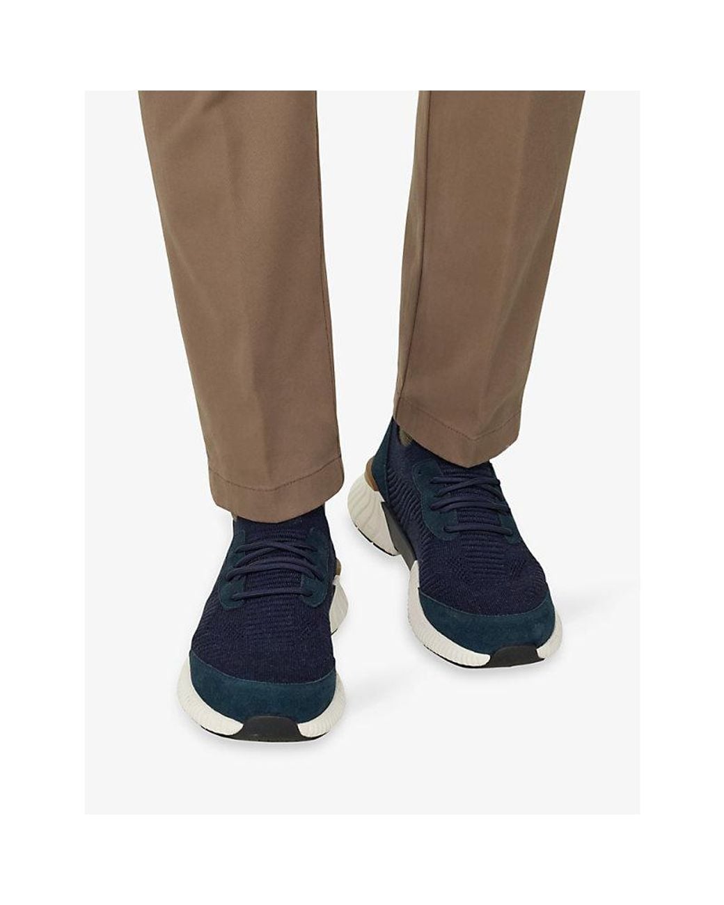 Boggi Blue Endurance Technical Knitted Trainers for men