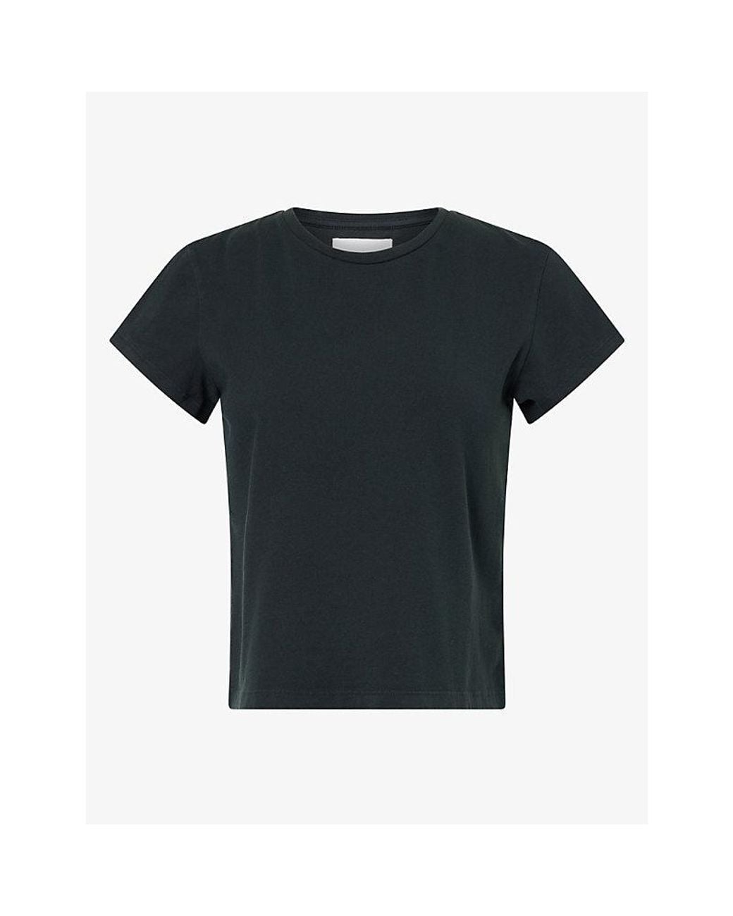 Citizens of Humanity Black Kai Round-Neck Cotton T-Shirt