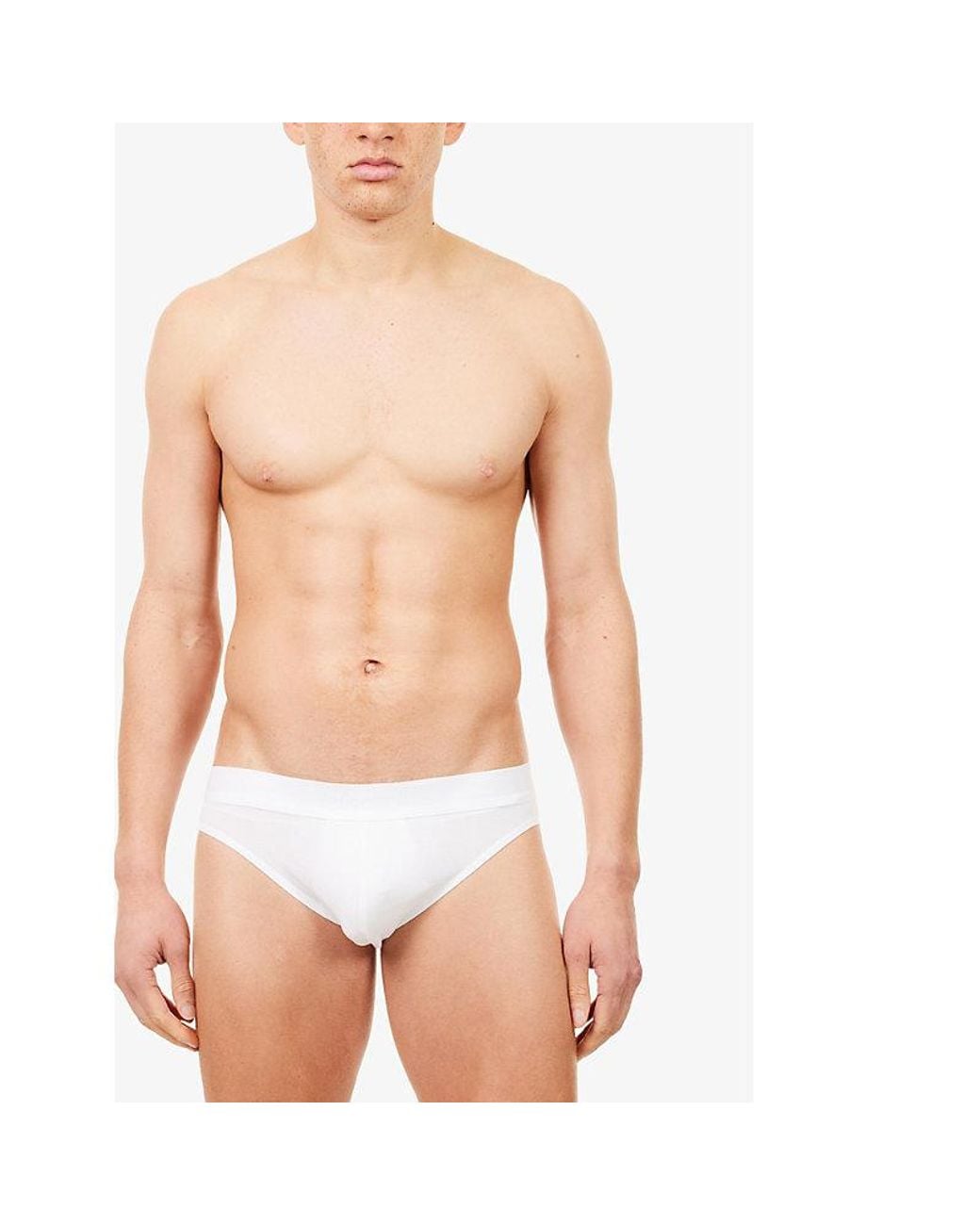 Zimmerli of Switzerland Blue Slim-Fit Stretch-Cotton Briefs for men