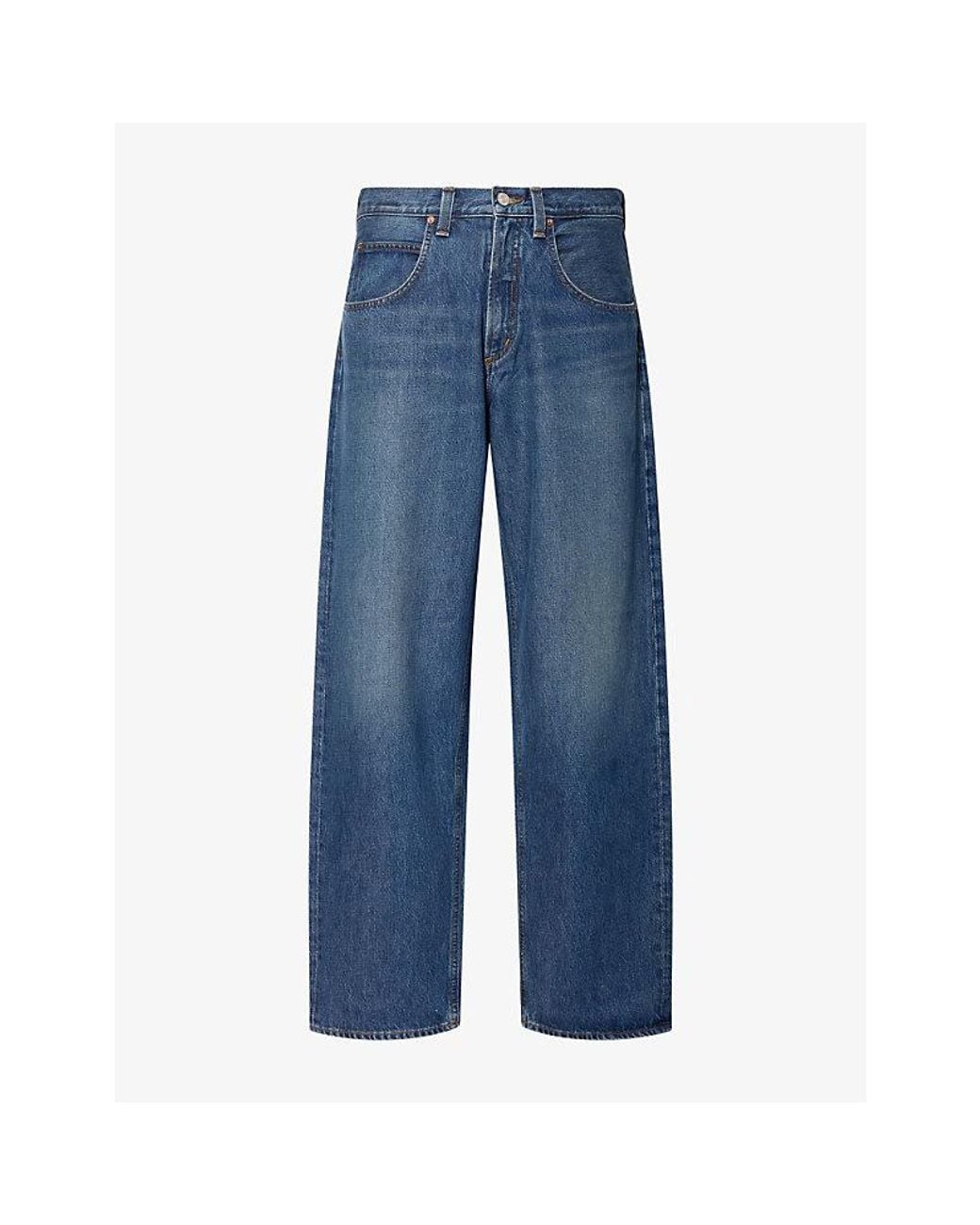 Agolde Blue Fusion Baggy Tapered Denim Jeans for men