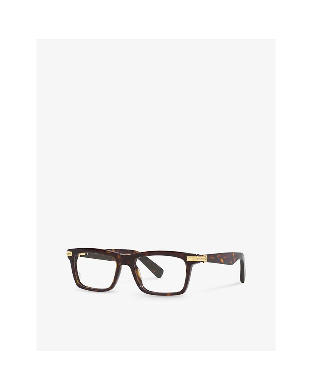 Cartier Rectangle Frame Sunglasses in Black | Lyst