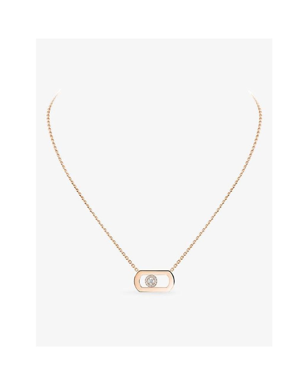 Messika Metallic So Move 18Ct And 0.65Ct Diamond Pendant Necklace