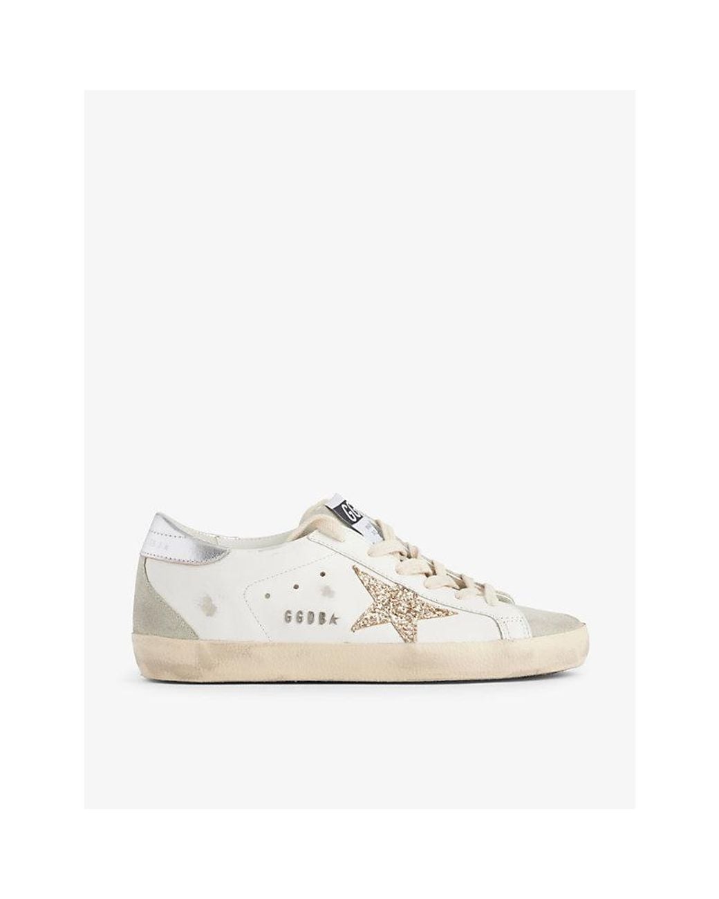 Golden Goose Deluxe Brand Natural Superstar 10417 Leather Low-Top Trainers