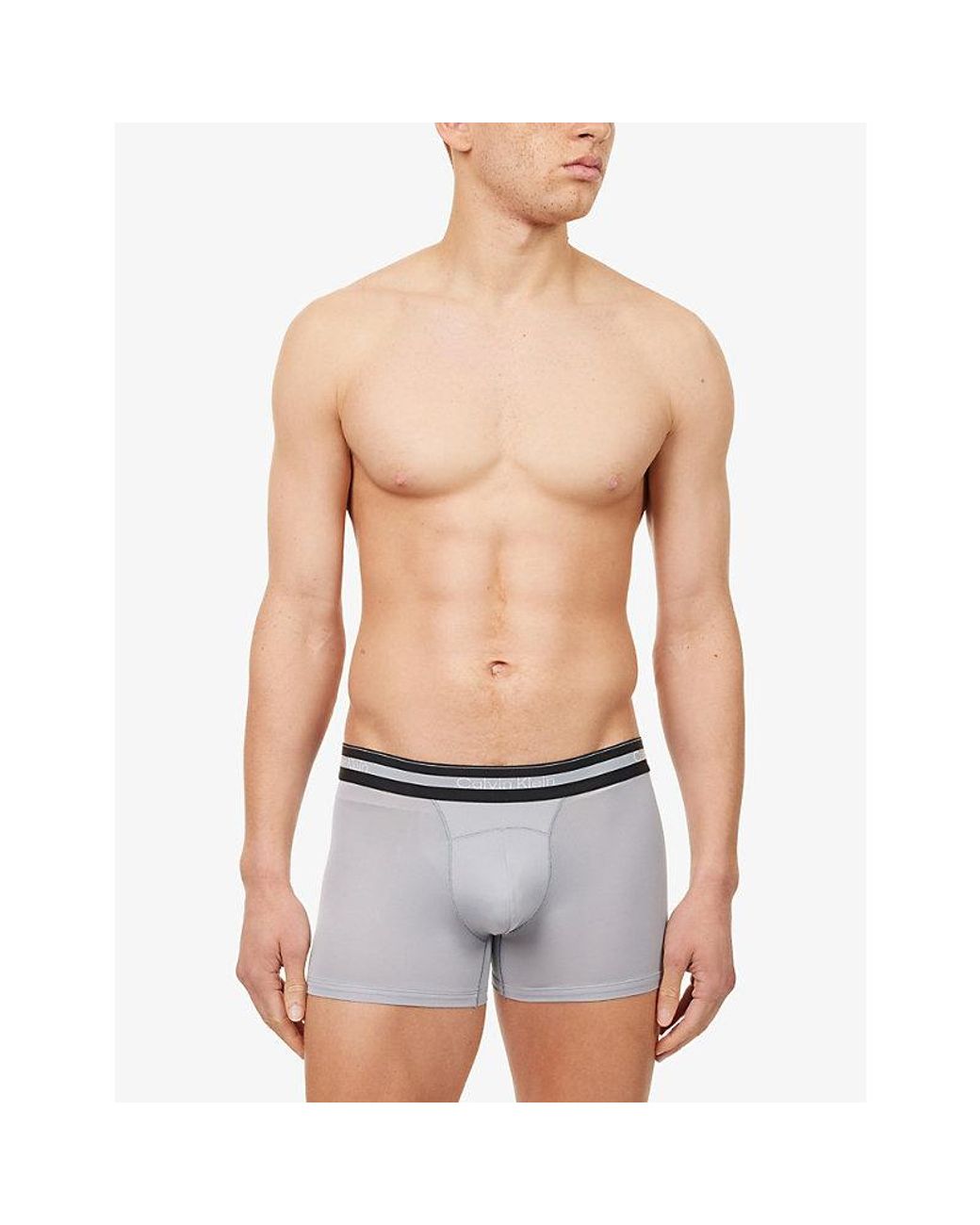 Calvin Klein Red Icon Active Mesh Pack Of Three Jersey Trunks for men