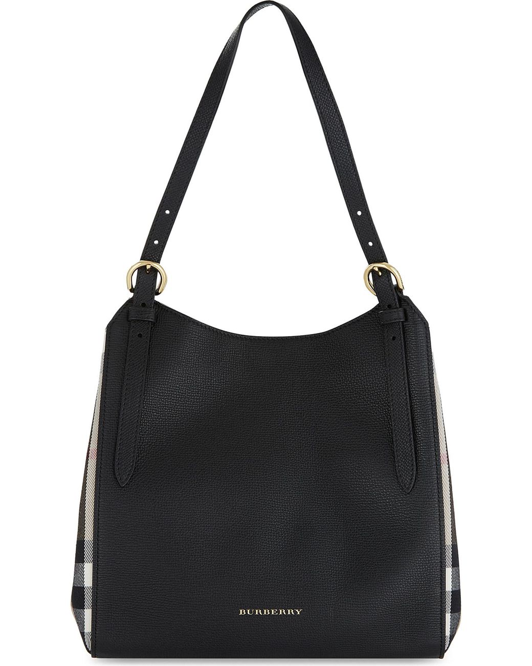 Burberry Canterbury Leather Tote in Black