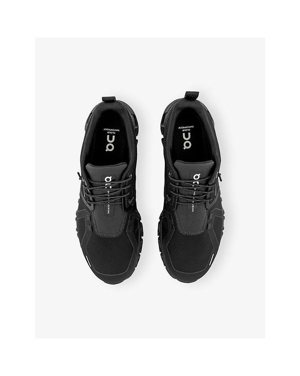 On Shoes Black Cloud 6 Waterproof Mesh Low-Top Trainers for men