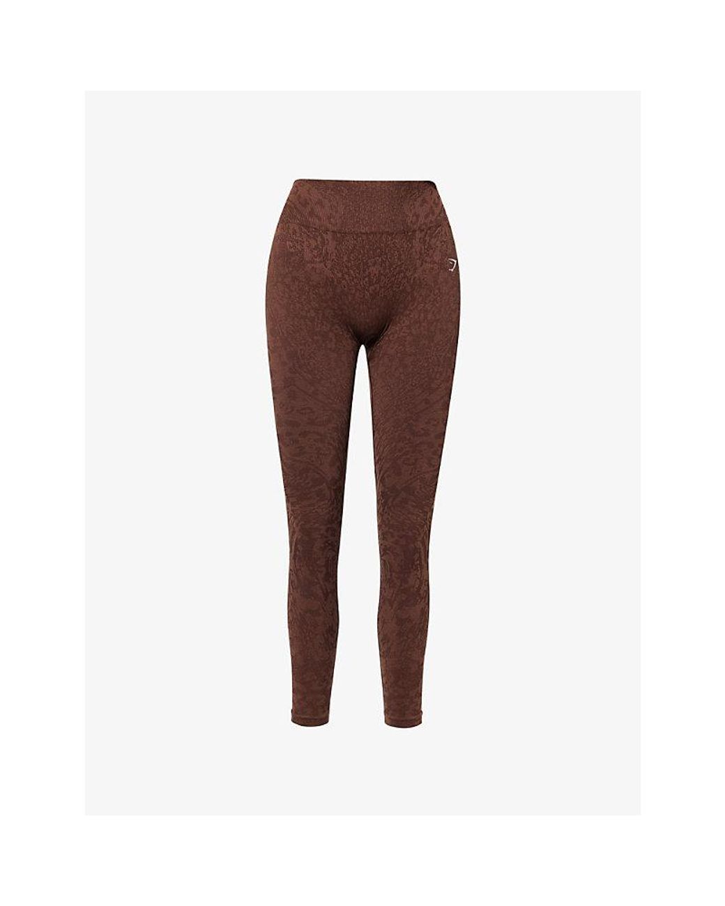 GYMSHARK Brown Adapt Animal X Whitney Leggings