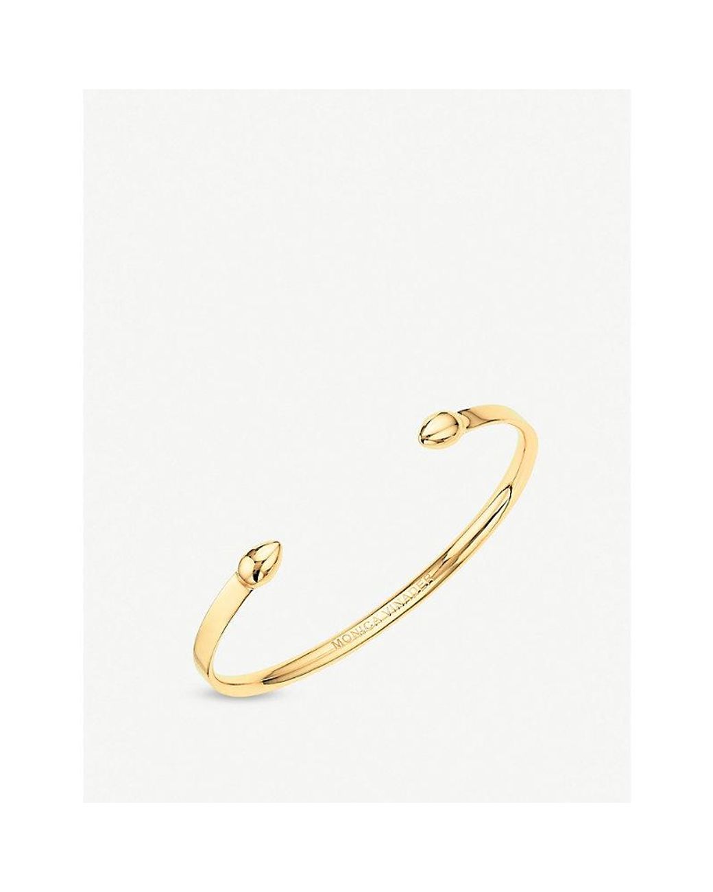 Monica Vinader Metallic Fiji 18Ct- Vermeil Small Cuff Bracelet