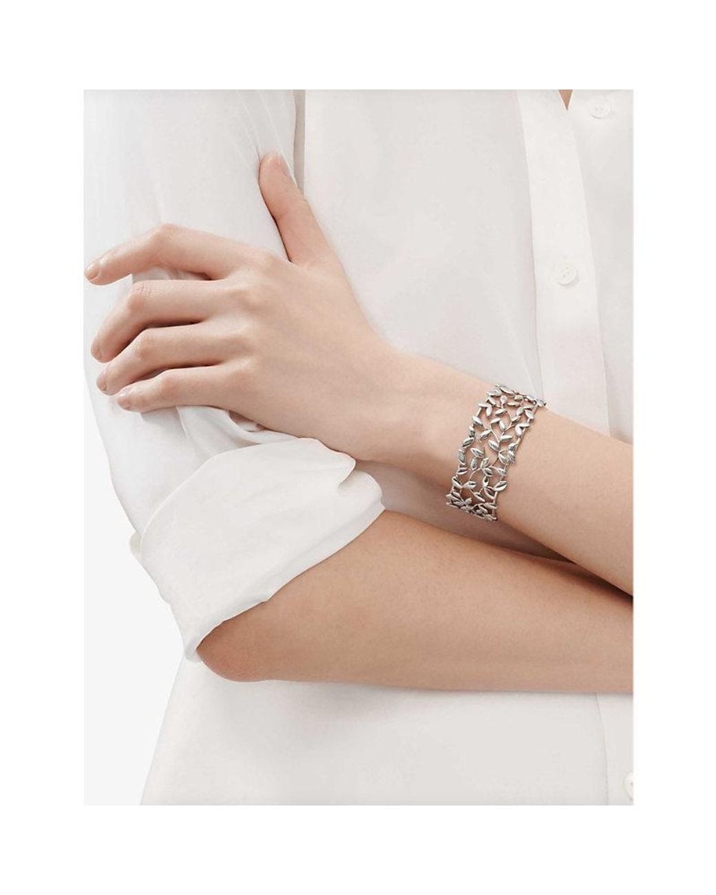 Tiffany & Co Blue Leaf Sterling- Cuff