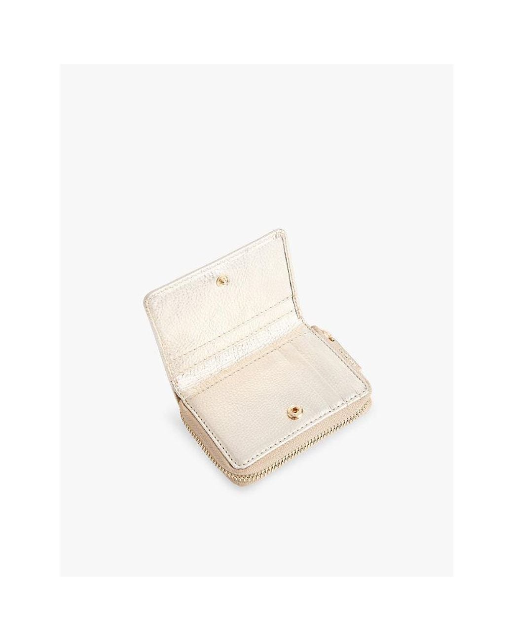 Whistles Natural Koa Branded Leather Purse