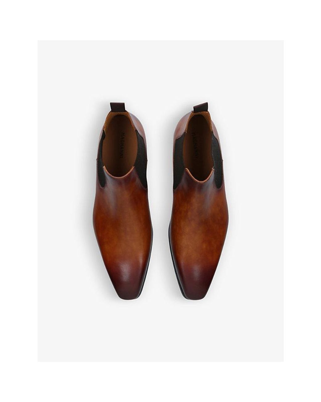 Magnanni Shaw Leather Chelsea Boots in Brown for Men Lyst