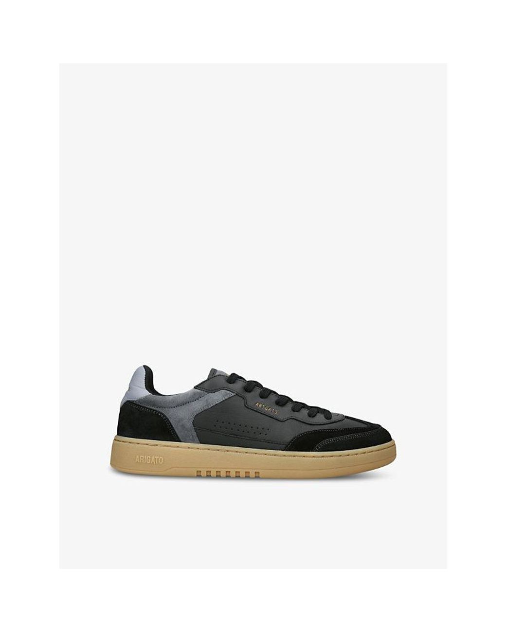 Axel Arigato Black Dice Leather And Suede Low-Top Trainers for men