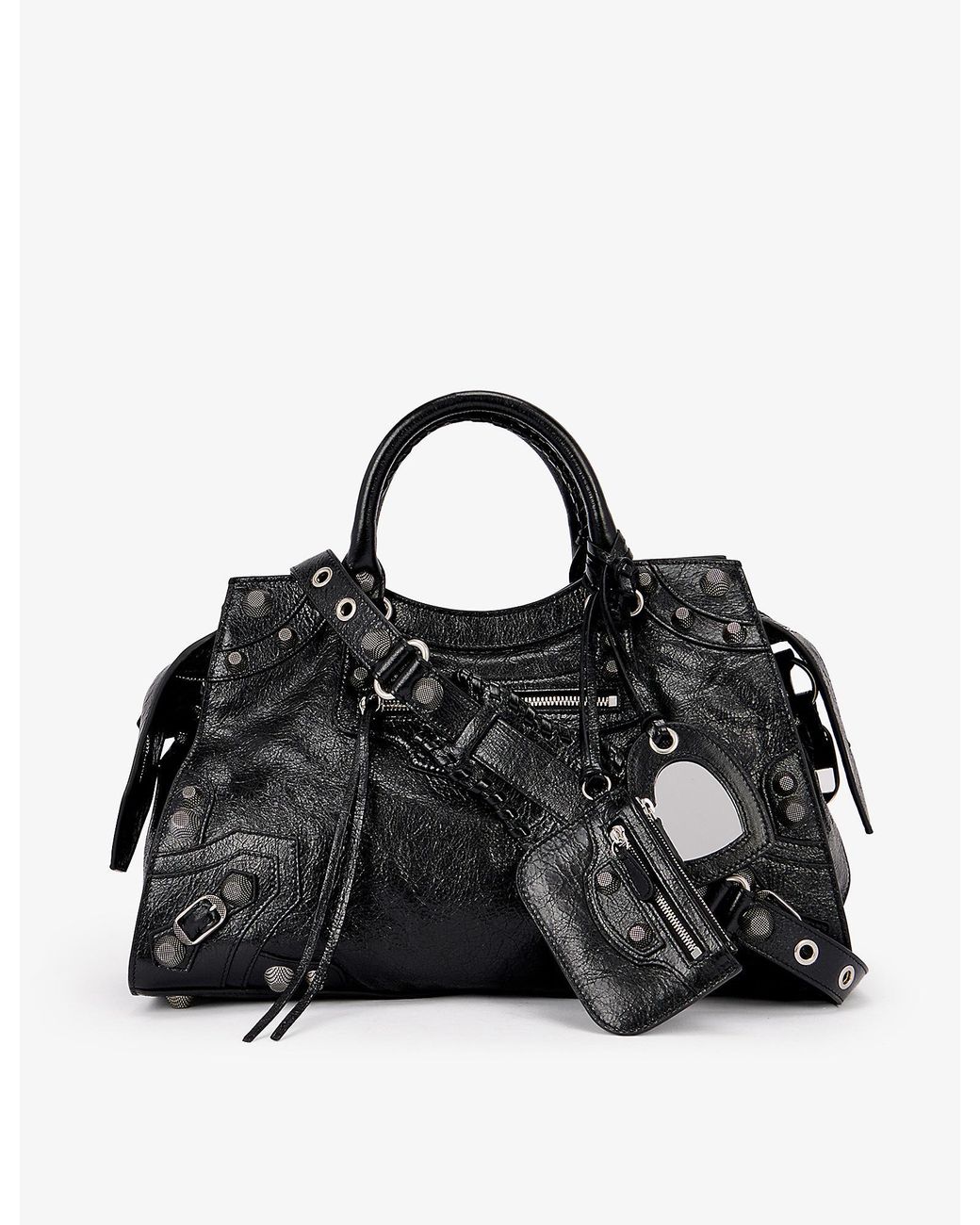 Balenciaga Neo Cagole City Leather Cross-body Bag in Black | Lyst UK