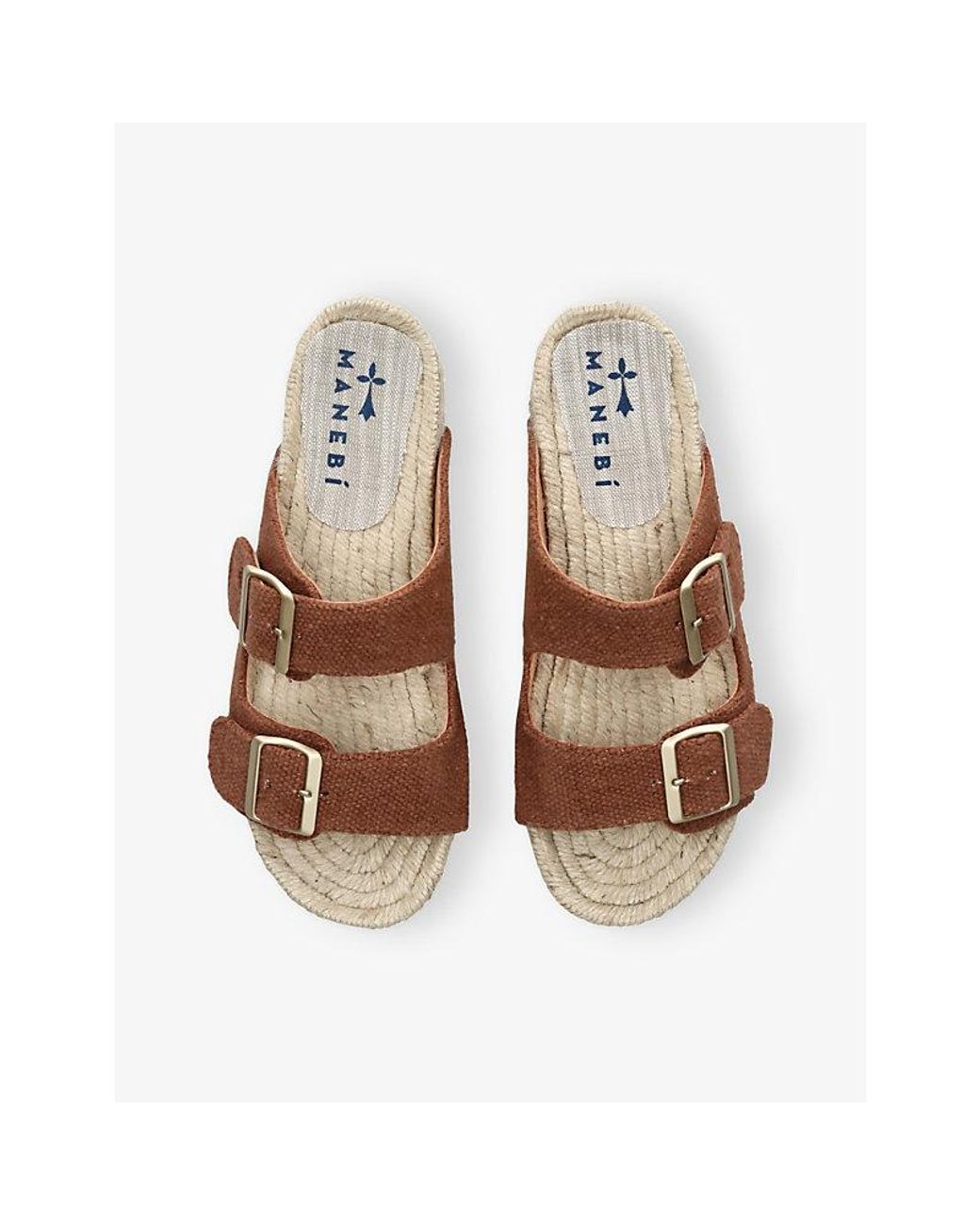 Manebí Brown Hamptons Nordic Canvas Sandals