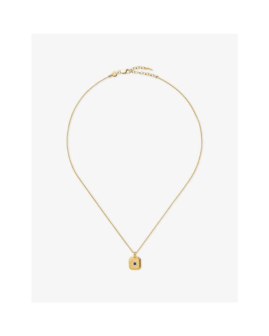 Missoma Metallic September Birthstone 18Ct Vermeil Plated Sterling Pendant Necklace
