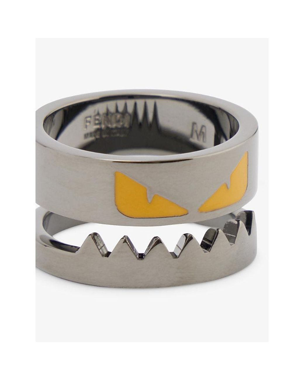 Fendi enameled bag bugs ring sales