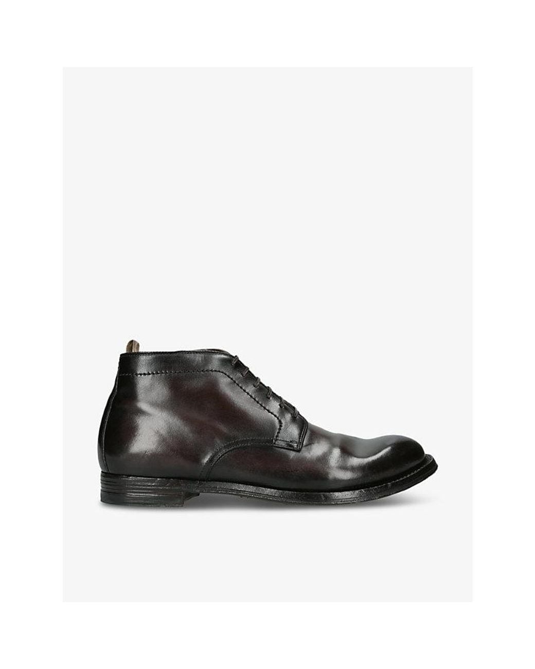 Officine Creative Black Anatomia 88 Leather Boots for men