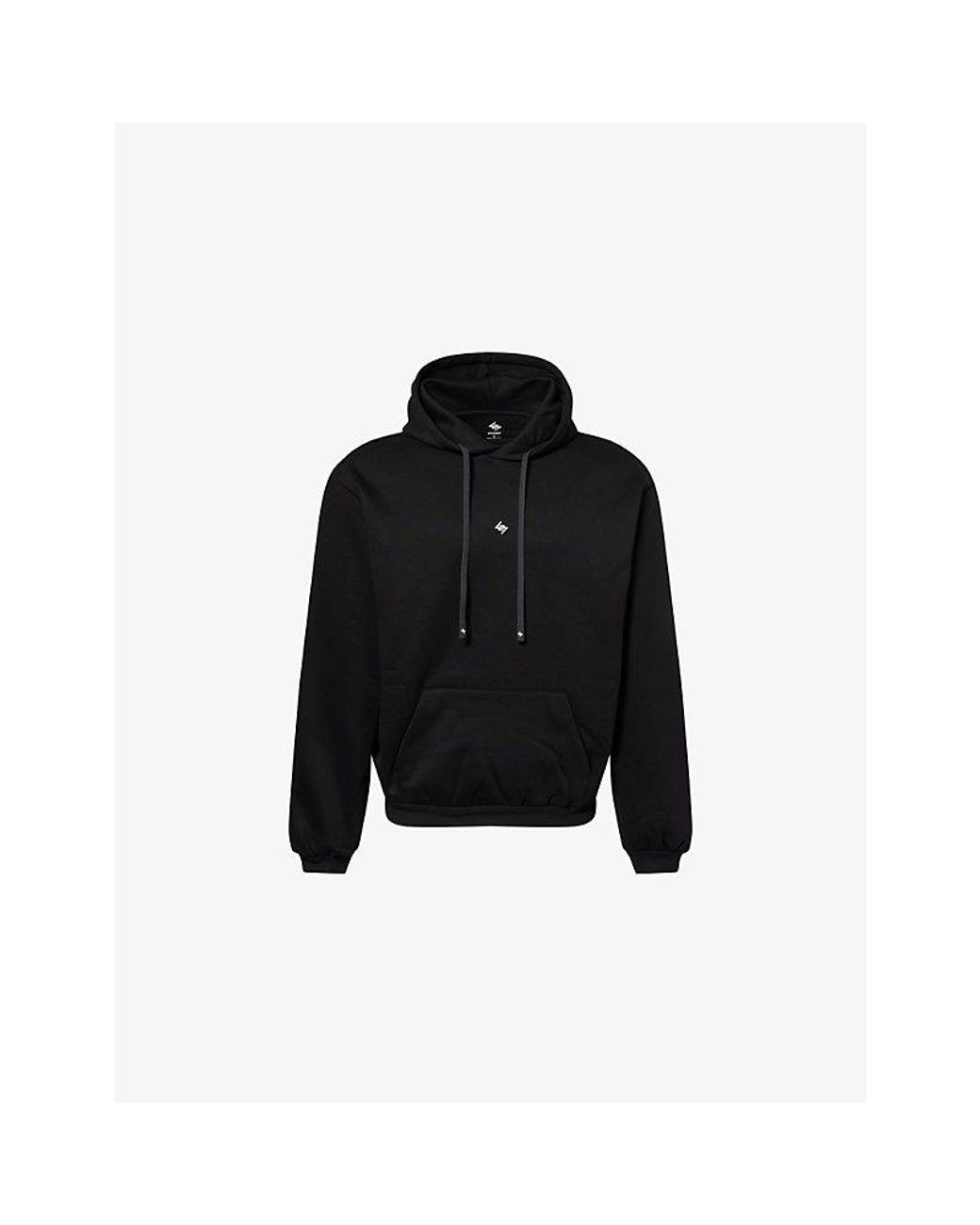 247 BY Represent Black Dna Logo-Print Cotton-Jersey Hoody for men