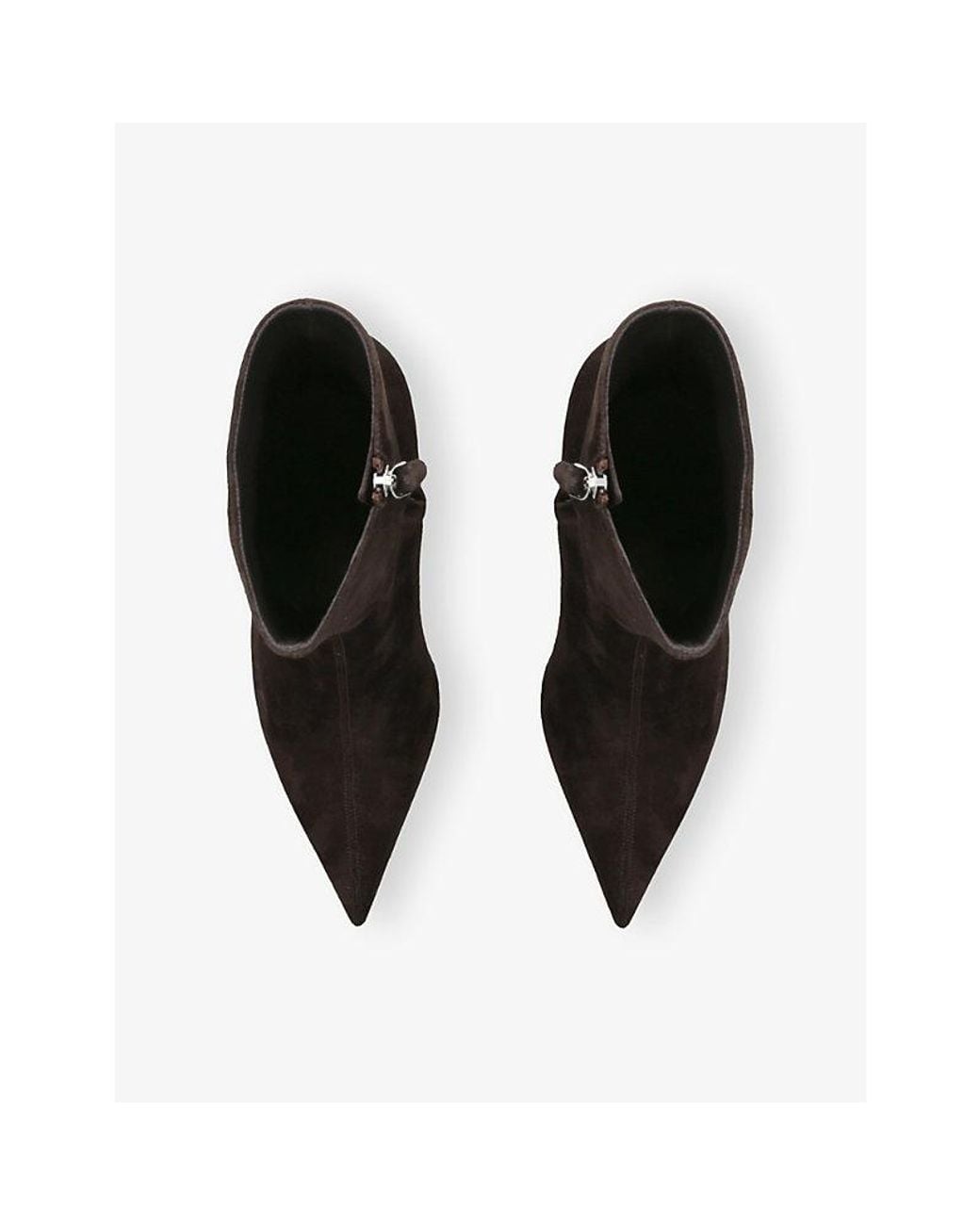 Paris Texas Black Lidia 70 Suede Heeled Ankle Boots