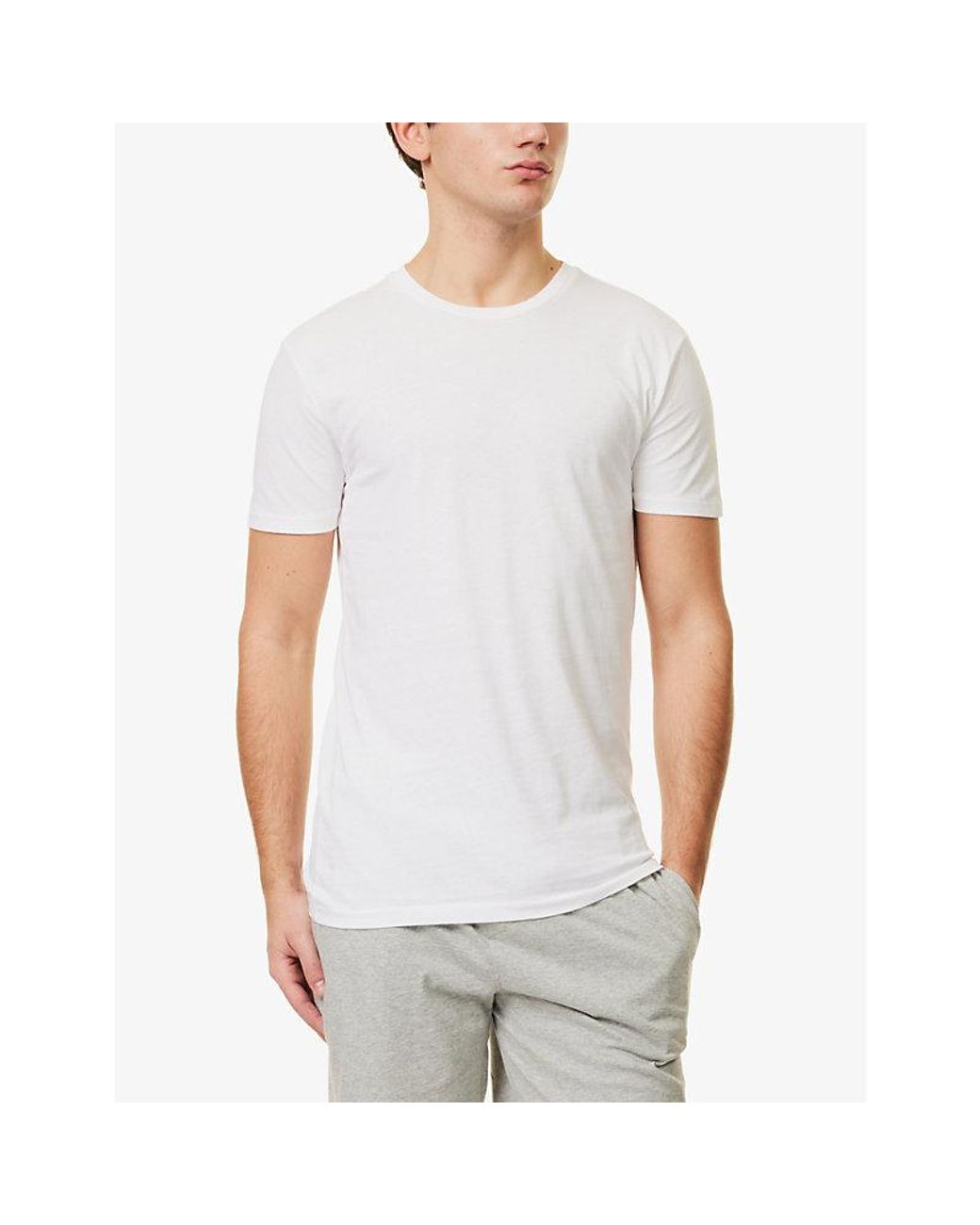Polo Ralph Lauren White Classic-Fit Short-Sleeve Pack Of Three Cotton-Jersey T-Shirts for men
