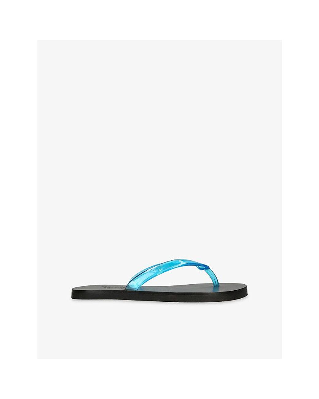 Ancient Greek Sandals Blue Saionara Jelly Flip-Flop Sandals
