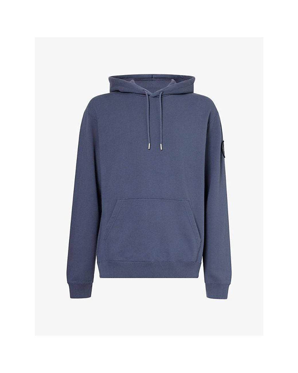 Canada Goose Blue Loon Logo-Badge Cotton Hoody for men