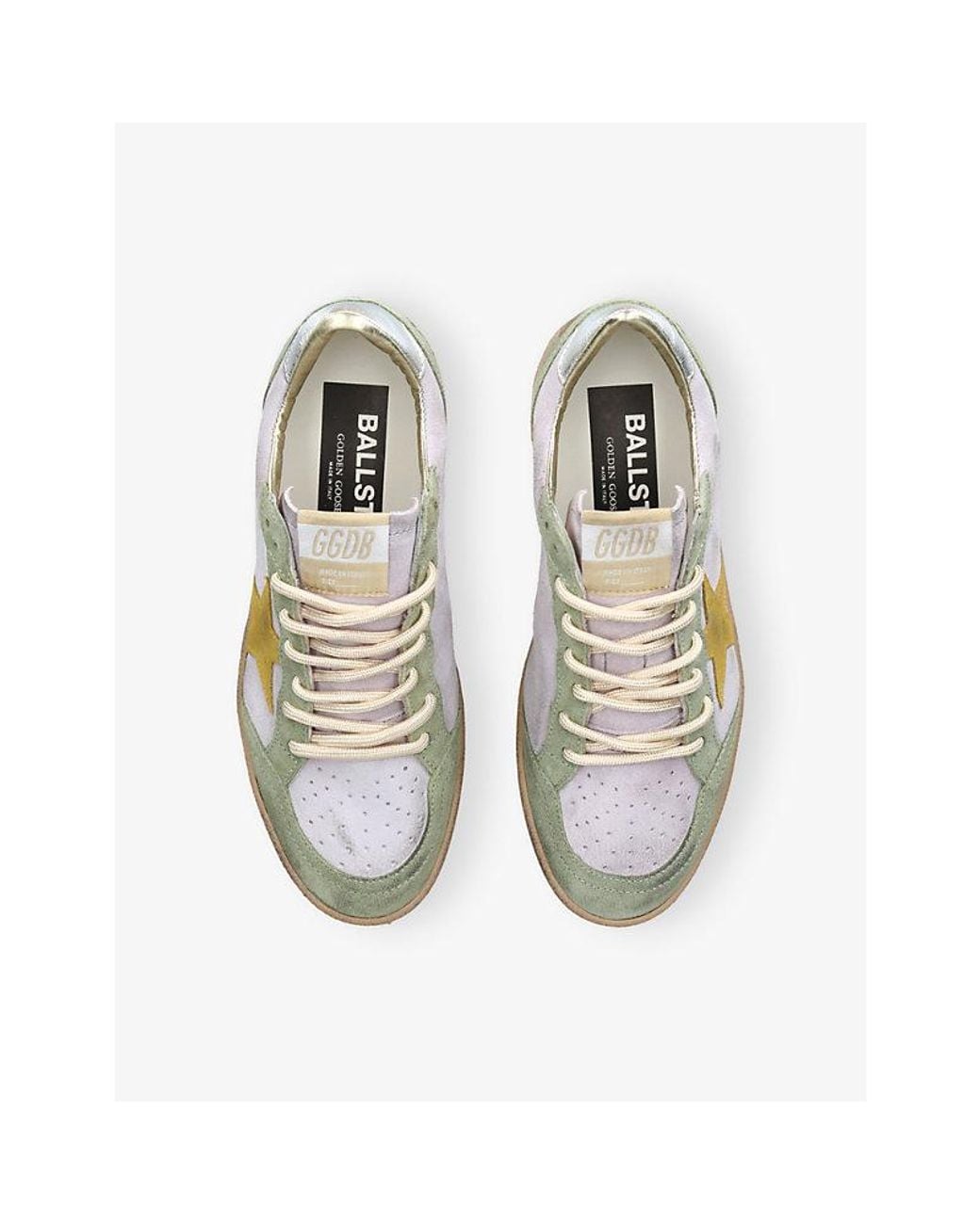Golden Goose Deluxe Brand White Ball Star 83251 Suede Trainers