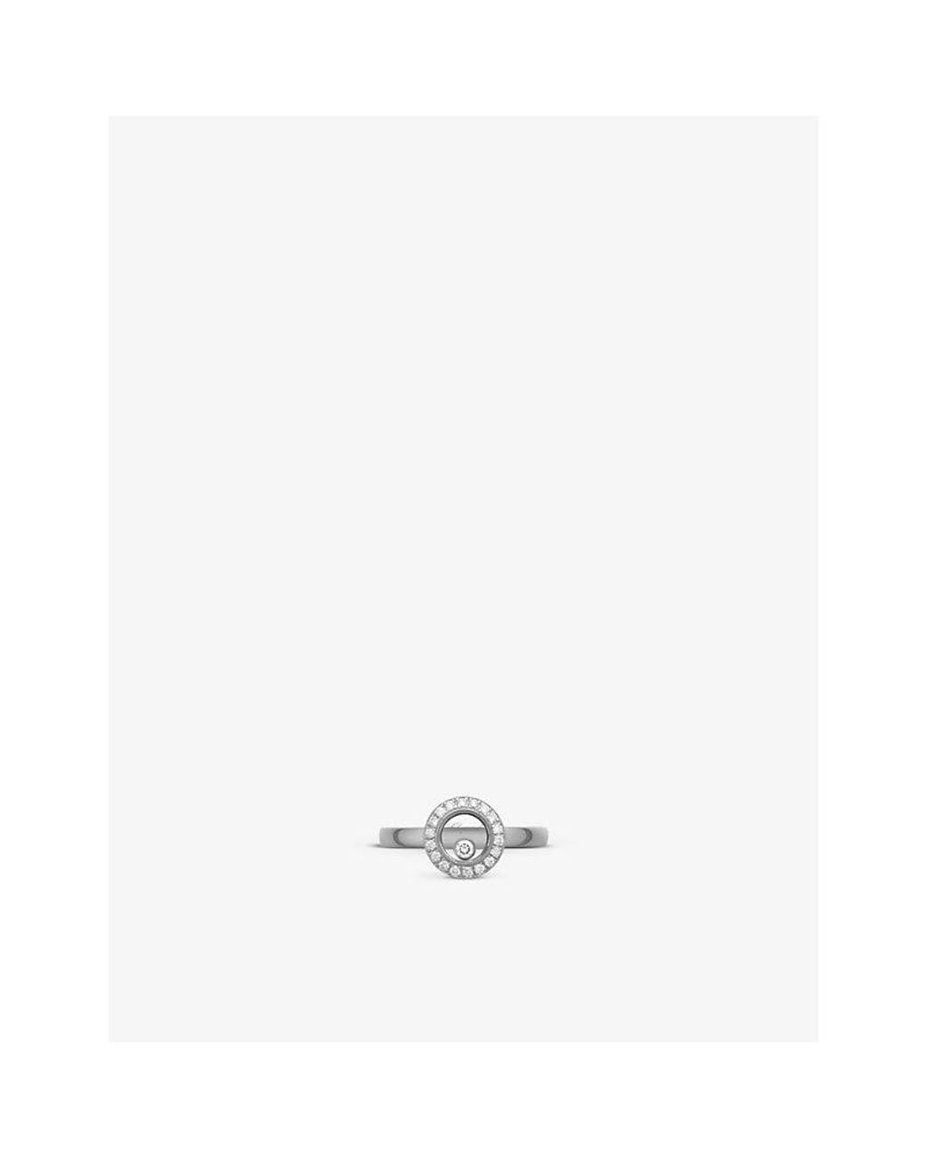 Chopard White Happy Diamonds Icon 18Ct- And 0.19Ct Round-Cut Diamond Ring