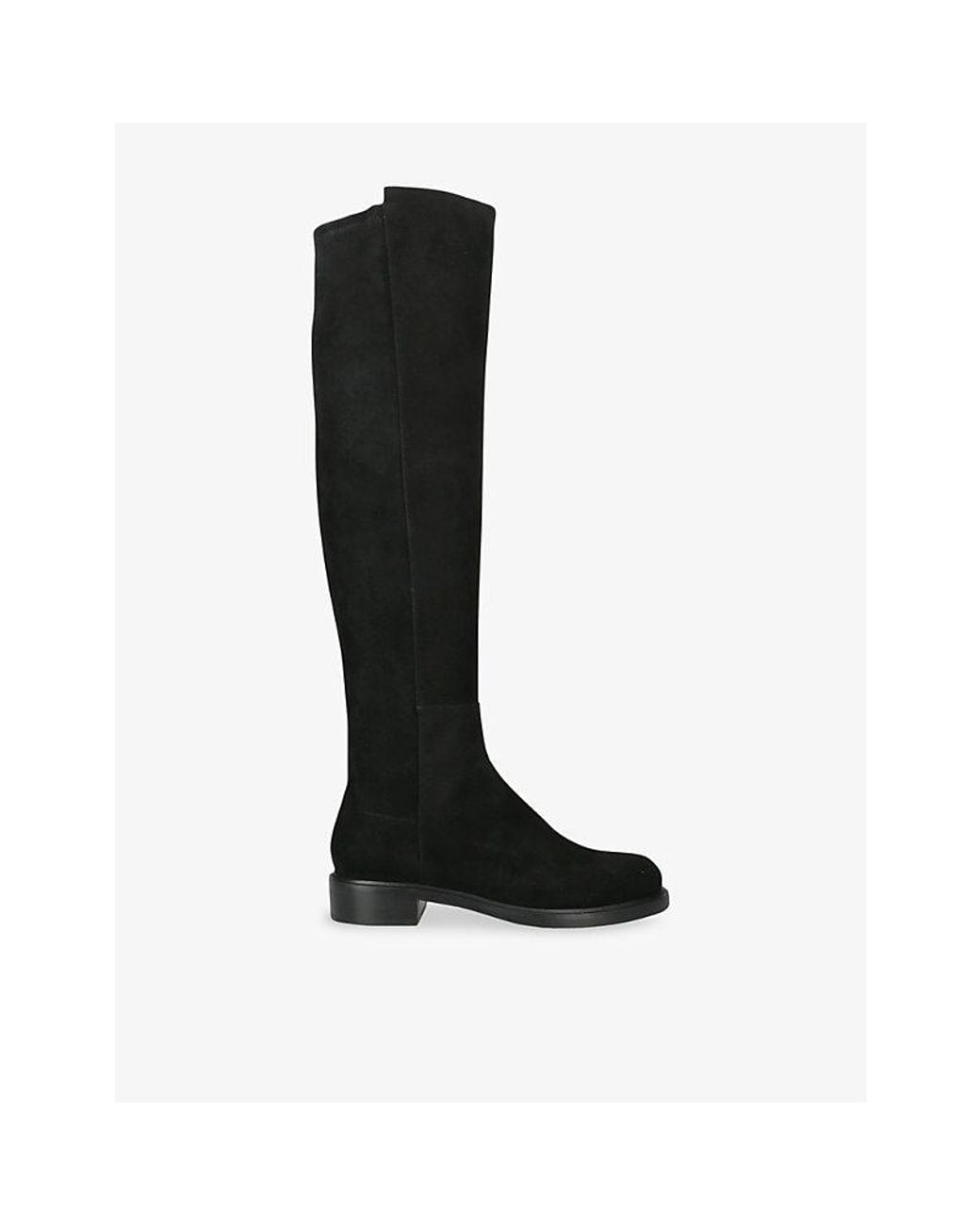 Stuart Weitzman Black 5050 Suede Over-The-Knee Boots