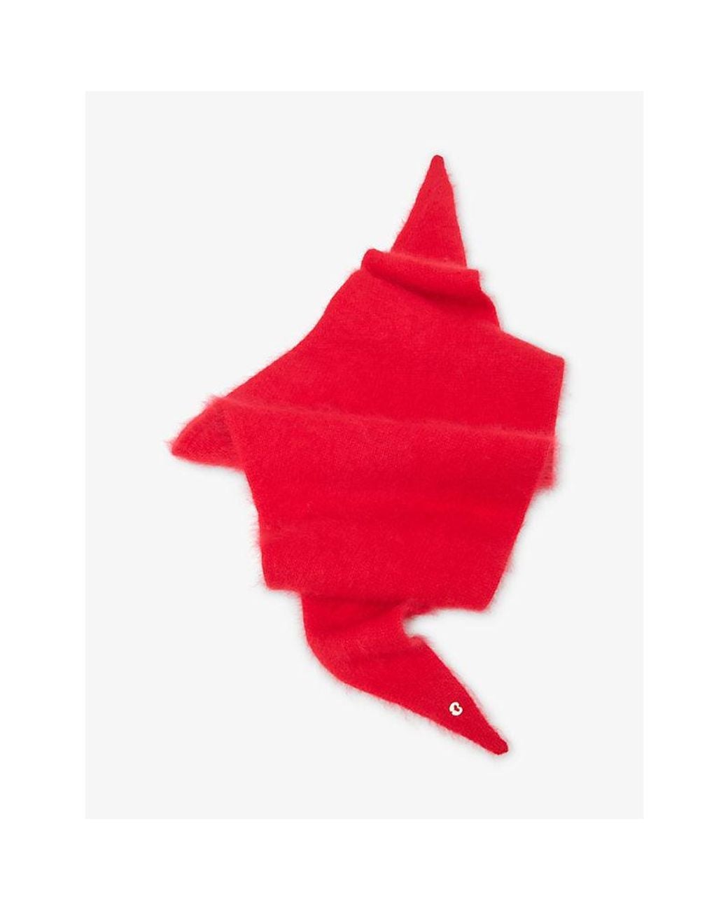 Maje Red Triangle Wool Scarf