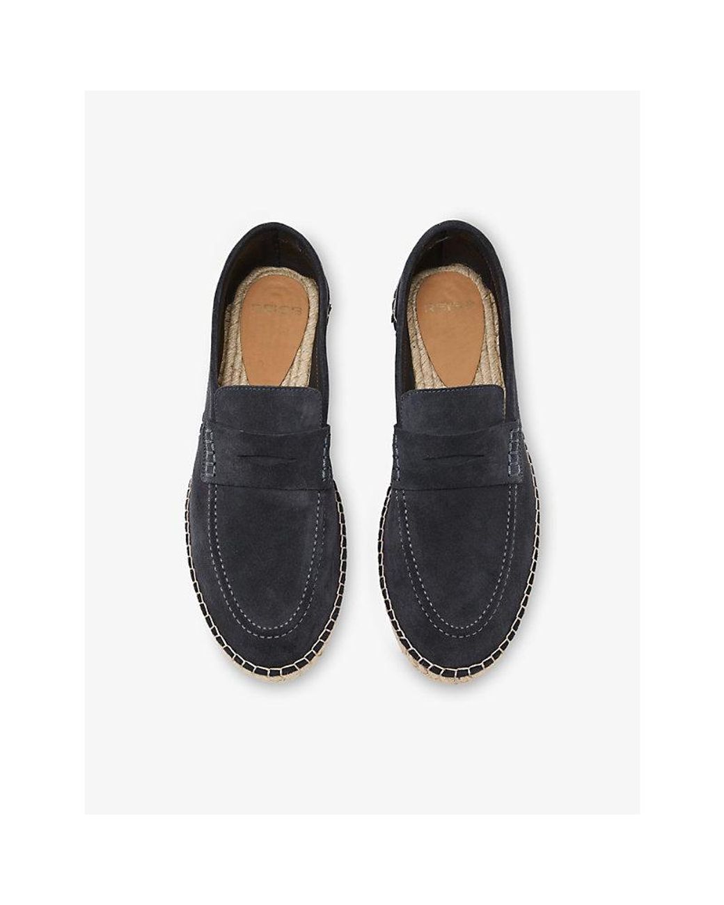 Reiss Blue Capri Suede Espadrilles for men