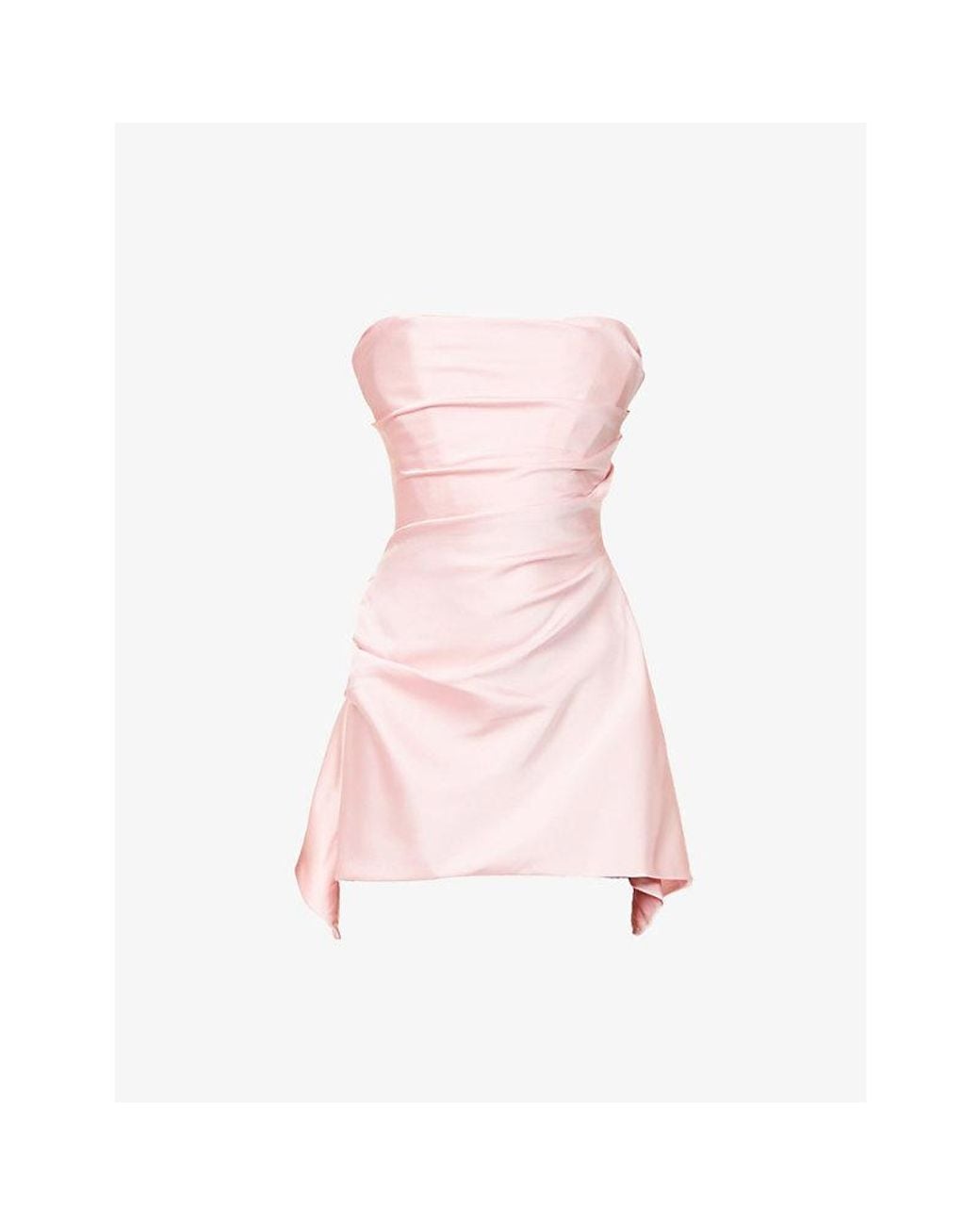 strapless open back dress House Of CB Jasmine Strapless Corset Mini Dress